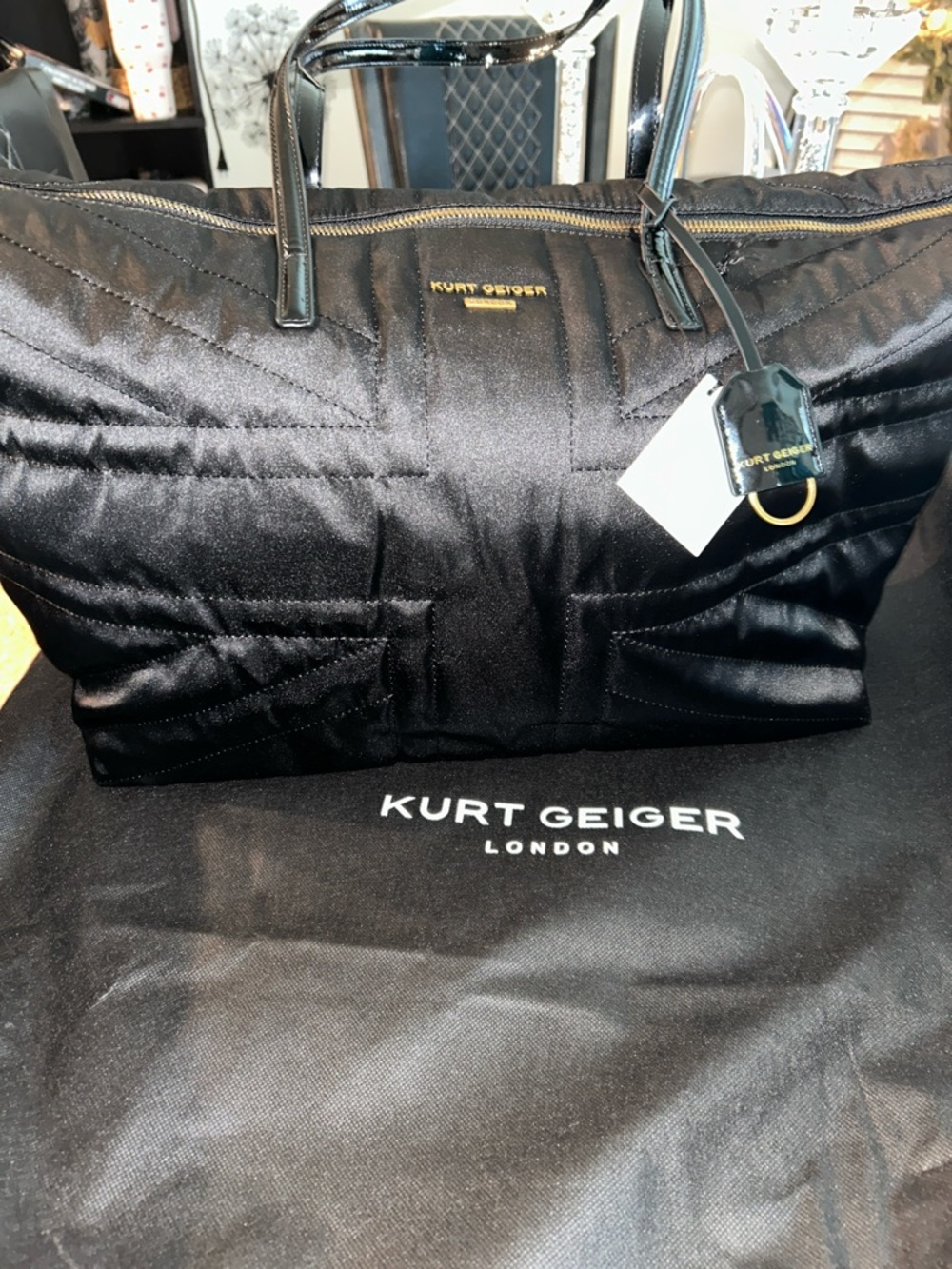 Kurt Geiger Recycled Union Jack Tote Bag - Picture 2 of 12